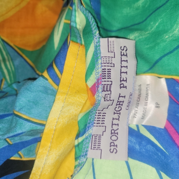 Vintage Tropical Print Skirt Set 8P - Picture 8 of 8